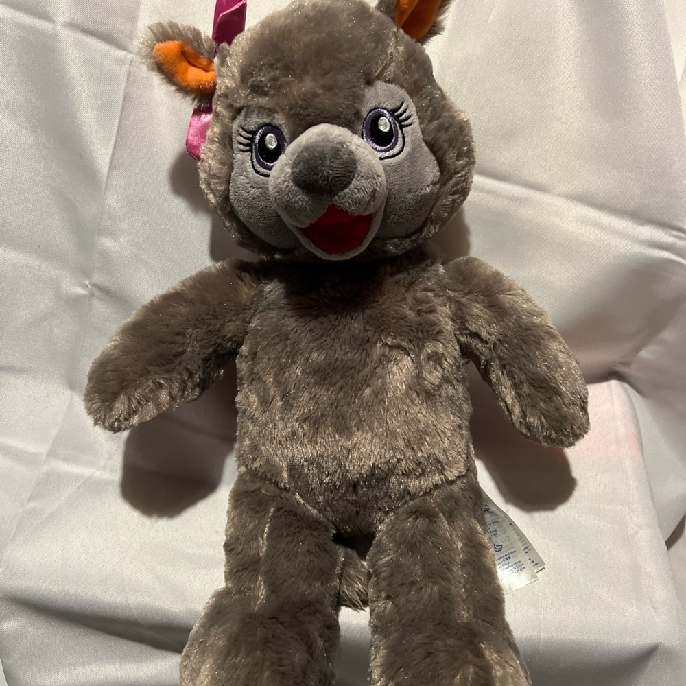 BAB Build A Bear Violet the Wolf Great Lodge Plush Stuffed Animal 16", Rare